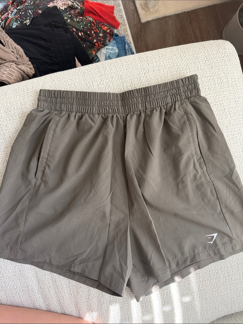 Gymshark Women's Olive Athletic Pull-On Shorts
